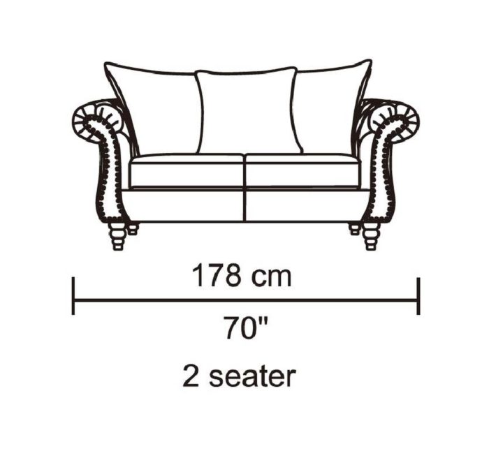 Tessa Designer 5-PC Living Room Sofa Set – Fabric Code # K06 Sand