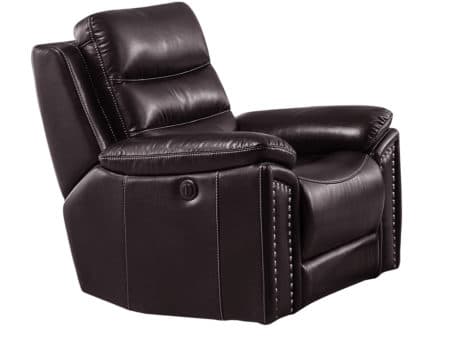 Jetson Reclining/Rocking Chair – Leather Air Code # G03 Brown
