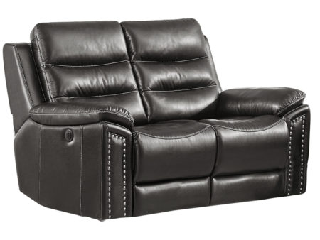 Jetson Power Reclining Loveseat – Leather Air Code # G12 Grey