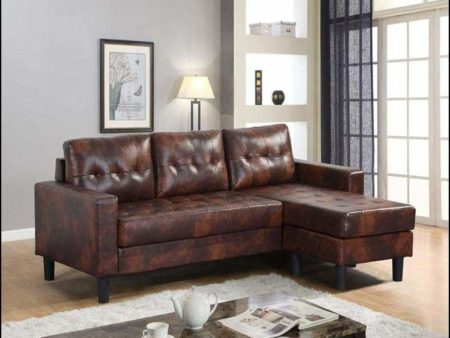 Brown-leather-Sectional