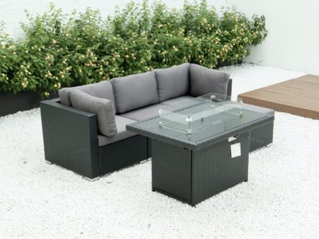4 Piece modular set with fire table